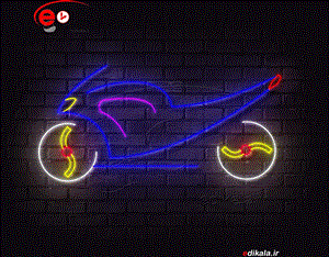 تابلو نئون طرح موتور شماره 1 