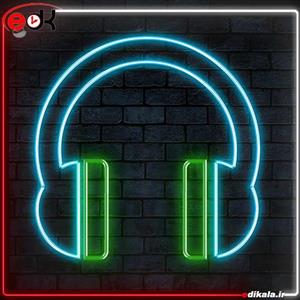 تابلو نئون طرح هدفون شماره 1 