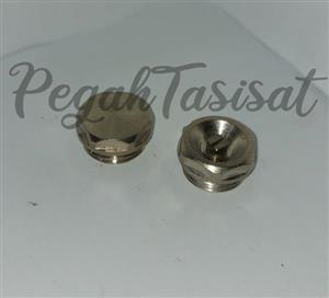 شیر هوا و درپوش حوله خشک کن تمام برنجی آبکاری شده