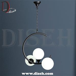 لوستر سع شعله آویز مشکی کد 11/88