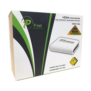 تبدیل VGA به HDMI آداپتور دار پی نت گلد کد 2067