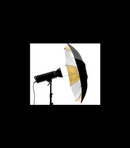 چتر طلایی-نقره ای ۱۰۲ سانتیمتر Life of photo سری S-39