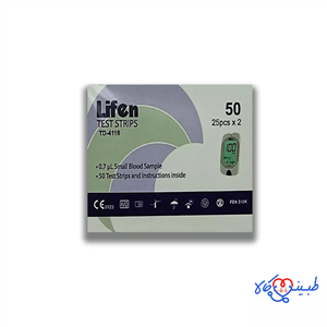 نوار تست قند خون لیفن lifen بسته 50 عددی