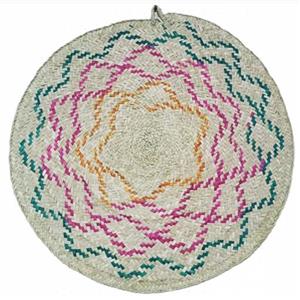 سفره های حصیری مناسب برای چهار نفر بزرگسال قطر 80 الی 90 سانتیمتر