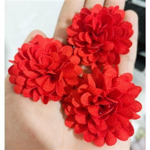 گل پارچه ایی داوودی قرمز