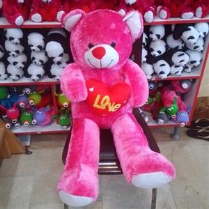 عروسک خرس شاسخین لاو love قلبی قلب دار بزرگ. ( ارتفاع حدود 80 )