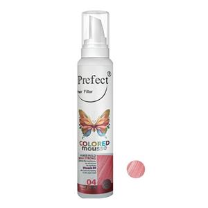 موس مو رنگی فانتزی پرفکت رنگ رز صورتی 04Prefect Colored Hair Mousse 04-Rose Pink 150ml