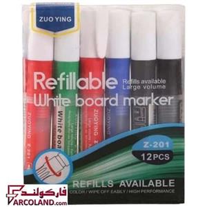 ماژیک وایت برد شارژی بسته 12 عددی جور