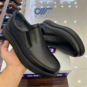 کفش چرم طبی مردانه دور دوخت