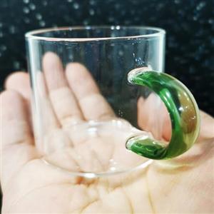 فنجان قهوه خوری پیرکس دسته رنگی. نشکن. هر دسته رنگ جداگانه داره