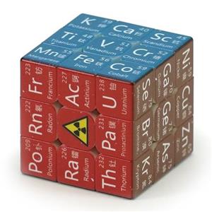 روبیک 3در3 طرح جدول تناوبی شیمی مرکز گردChemical Element 3x3 Cube 