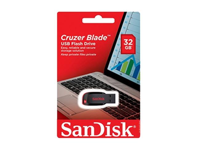 SanDisk Cruzer Blade CZ50 USB 2.0 Flash Memory - 32GB