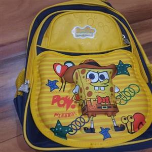 کیف مدرسه بزرگ وارداتی  مدل باب اسفنجی