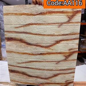 دیوار پوش فومی پشت چسبدار  وارداتی کد AA-116 س 70در77 cm ضخامت 6میل