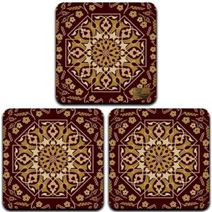 زیر لیوانی چوبی رنس مدل C3-42452 بسته 3 عددی