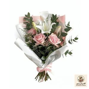 دسته گل رز  طبیعی