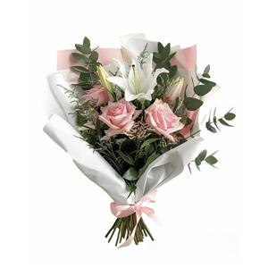 دسته گل رز  طبیعی