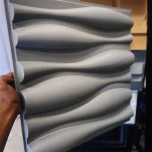 دیوار پوش پلیمری 3d بامبو پشت چسبدار 50در50 cm ضخامت 1.5میل، برجستگی 2cm