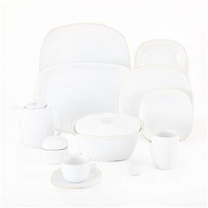 سرویس ۹۸ پارچه ادلین طوسی چینی زرین کواترو