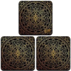 زیر لیوانی چوبی رنس مدل C3-42145 بسته 3 عددی