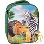 کیف کوله پشتی سه بعدی حیات وحش با سه عدد فیگور موجو فان 3D Wildlife Junior Backpack with 3 Figures 387725