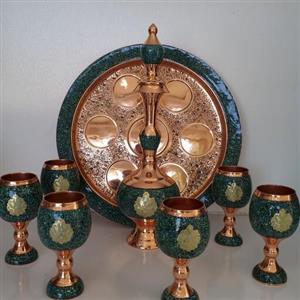 ست شربت خوری سایز بزرگ فیروزه