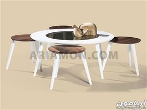 میز عسلی و جلو مبلی مدل گرد