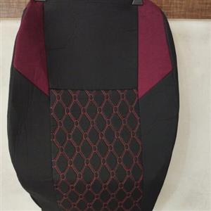 روکش صندلی کوییک مشکی زرشکی جنس جودون چرم مدل مازراتی الگو فابریک