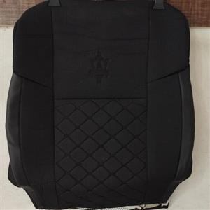 روکش صندلی ساینا مشکی جنس جودون چرم مدل مازراتی الگو فابریک