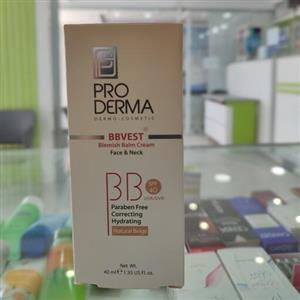 کرم پوشاننده و مرطوب کننده رنگی صورت پرو درما مناسب برای پوست های چرب و جوشدار SPF40 بژ طبیعی