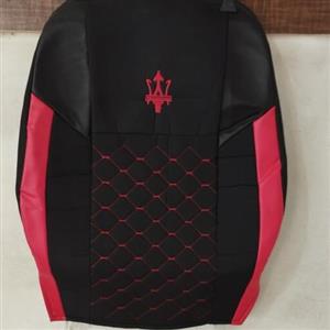 روکش صندلی پیکان و روآ  مشکی قرمز جنس جودون چرم مدل مازراتی الگو فابریک