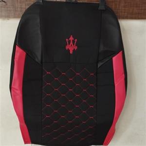 روکش صندلی پرشیا مشکی قرمز جنس جودون چرم مدل مازراتی الگو فابریک