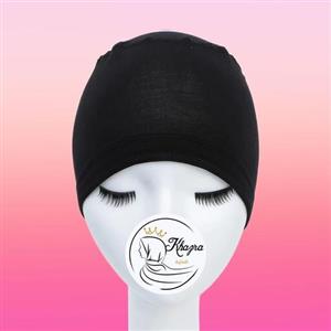 کلاه حجاب مشکی ریون مناسب زیر شال و روسری و مقنعه حجاب خضرا