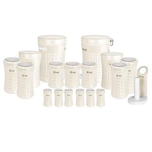 سرویس آشپزخانه 18 پارچه کریستالی ( ام جی اس MGS ) تمام  سفید