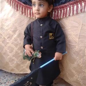 دشداشه مشکی ساده  بچگانه