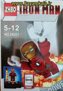 (IRON MAN) اسباب بازی لگو شخصیت مردآهنی (ساخت ZHBO) کد (ZB201) طرح 02