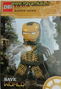 (IRON MAN) اسباب بازی لگو شخصیت مردآهنی (ساخت ZHBO) کد (ZB203) طرح 3