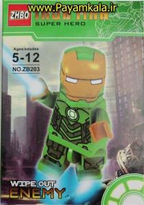 (IRON MAN) اسباب بازی لگو شخصیت مردآهنی (ساخت ZHBO) کد (ZB203) طرح 01