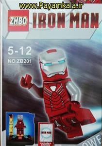 (IRON MAN) اسباب بازی لگو شخصیت مردآهنی (ساخت ZHBO) کد (ZB201) طرح 01
