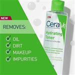تونر آبرسان سراوی CeraVe حجم 200 میل حاوی هیالورونیک اسید و سرامید، مناسب پوست خشک و نرمال