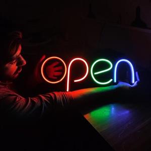 تابلو نئون طرح اوپن Open سایز  50 در 20 با 3سال ضمانت