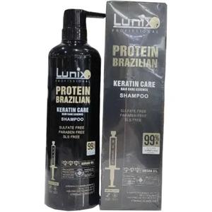شامپو پروتئین برزیلی لونیکس  حاوی آرگان و جوجوباLunix Hair Sulfate Free Shmapoo