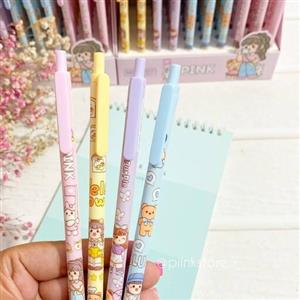 اتود پاستلی دختر عکاس (در 4 رنگ صورتی ، بنفش ، آبی، زرد) نوک 0.5 (لوازم تحریر فانتزی )