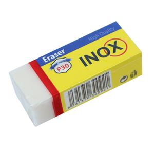 پاک کن اینوکس سفید کوچک سایز p30-  تقریبا نرم
