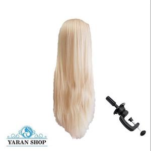 کله مانکن (سرمانکن) شینیون رنگ بلوند(به همراه پایه رو میزی)