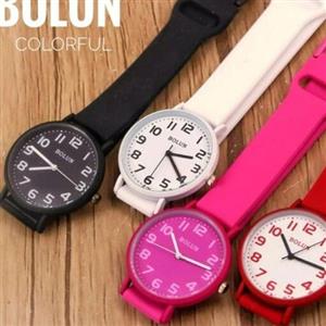 ساعت مچی دخترانه و زنانه BOLUNبند پیو رنگ بندی جذاب ساعتی شیک و ساده کد 195جدید
