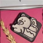 مهر لینو فانتزی طرح خرس و کیک با پایه فوم فشرده