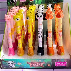 خودکار حیوانات جنگلی ایستاده طرح پاندا و تدی و روباه لوازم تحریر فانتزی