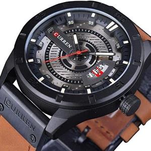 ساعت مردانه بند چرمی برند curren طرح کورنوبا 1 سال ضمانت و کارت گارانتی درجه1880000تومان فروش به صورت 