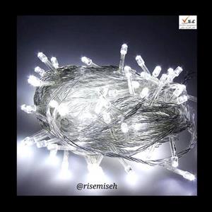 ریسه سوزنی 100 لامپ نور سفید led